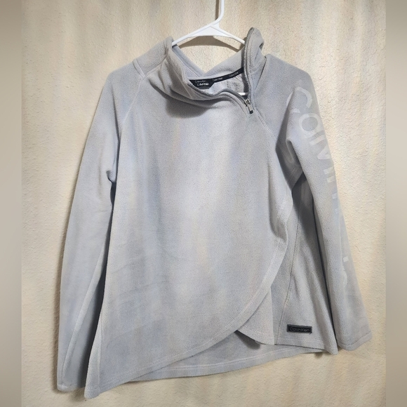 Calvin Klein gray pullover fleece sweater size medium - Picture 1 of 6